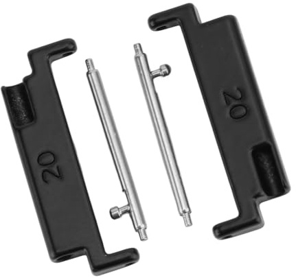 Brrnoo Adaptateur de Bracelet de Montre en Métal, Connecteur de Bracelet de Montre de 20 à 22mm, Barres à Ressort à Commutation Facile pour Remplacement de 20mm par un Bracelet de Montre
