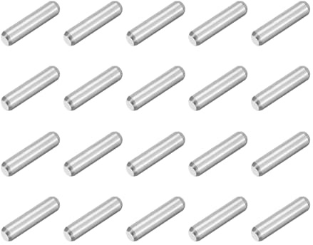 sourcing map 80Pcs M1.5x6mm Dowel Pin Cylindrical Shelf Support Peg Pin | 304 Stainless Steel, Parallel Pin Fastener, for Mechanical Manufacturing Industry Furniture Installation, Silver
