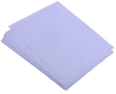 sourcing map 25 Sheets Colored Copy Paper 8.3 Inch Printer Paper 80gsm Light Purple for Office Printing, Document Copying, Invitations, Forms, Art Projects