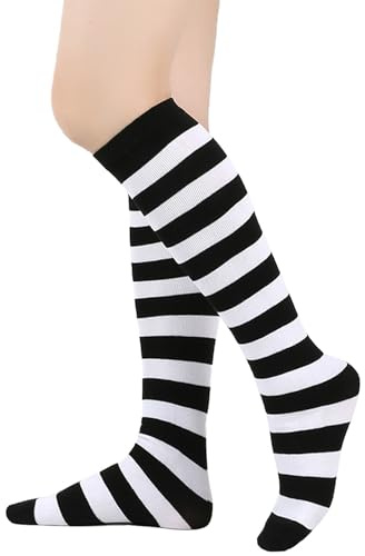 BAOKELAN Kids Knee High Long Socks Striped Casual Thigh High Socks