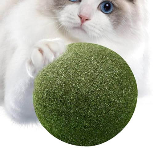 Palline Masticabili Alla Catnip, Giocattoli Masticabili Per Gatti, Pallina Jumbo Alla Catnip Da 10 Cm, Snack Naturali Da Leccare, Giocattoli M-asticabili Salutari Per Gatti, Giocattolo Interattivo