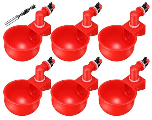 Chicken Waterer 6 Piece Automatic Leak-proof Universal