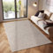 Moderner Kurzflor Teppich Wohnzimmer Schlafzimmer Küchenteppich Läufer Flur Teppichläufer Meliertes Design Weich und Pflegeleicht Jute Rücken, Farbe: Beige, Größe: 160 x 230 cm
