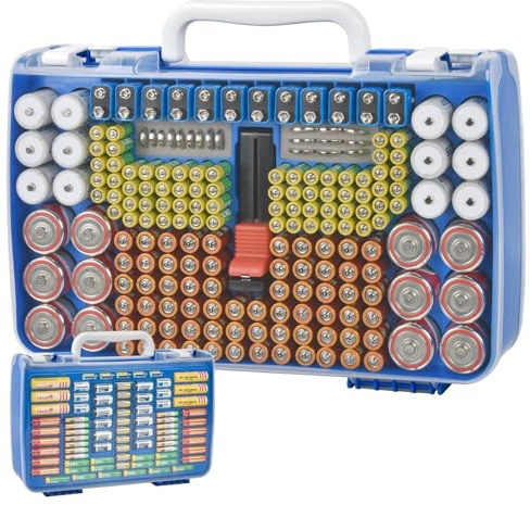 Xuerdon Battery Storage Organizer Case for 269 Batteries with Tester