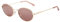 ZENOTTIC Polarisierte Sonnenbrille Damen Herren Retro Oval Metall Rahmen mit UV Schutz