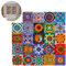 24 Moroccan Tile Stickers, 10x10cm Vintage Kitchen Wall Tiles Colorful Self Adhesive Vinyl Peel and Stick on Tile Waterproof Transfers Covers Decals for Kitchen Bathroom DIY Home Decors