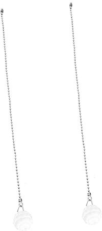 CANIGHT Universelle Kettenverlängerung für Deckenventilatoren Zugschnur Chrom leichte Kristallkugeln für moderne Raumdekoration