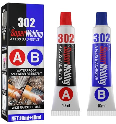 20ml Liquid Metal Weld Repair Paste - Strong AB Metal Glue for All Purpose Repairs, Industrial Heat and Cold Resistance