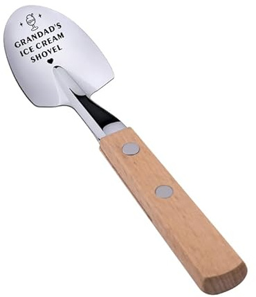 Grandad Ice Cream Shovel Gifts for Grandpa Grandad Birthday Chrismtas Gifts for Men Grandpa Papa Retirement Gifts for Grandad Ice Cream Gift for Papa Grandfather Grandpas Ice Cream Spoon
