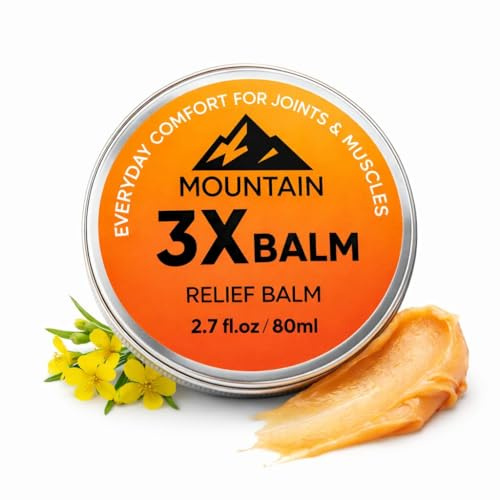JONKEYPENY Mountain 3X Relief Balm, Mountain 3X Balms with Organic Arnica & Camphor, Soothing Gel Cream, Fast Absorbing, Non-Greasy Formula 2.7fl oz