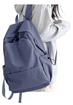 HYC00 Mochilas Escolares, Mochila Escolar Adolescente Niña Niño Mochilas Colegio Universidad Mujer Mochila Instituto Impermeable Mochilas Portatil 14 Pulgadas Casual Backpack School Bag,Azul Púrpura