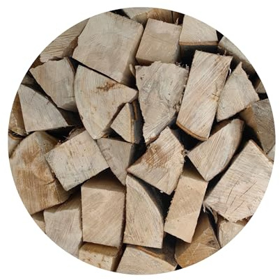 Ek, 100 % ek, 25 cm – färdig för spis, öppen spis, eldskålar, lägereld – ved, grillträ (30 kg)