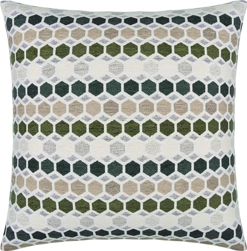 Erwin Müller Kissenhülle York Wabe Chenille grün Größe 40x40 cm