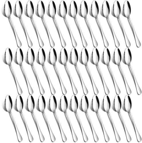 Set di 36 cucchiaini da caffè, Set di cucchiai in acciaio inox PionStar, (5,5/14cm), Lavabile in lavastoviglie, Cucchiai da caffè/Cucchiai da torta/Cucchiai da dessert per la casa/Cucina/Ristorante