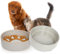 Hundenapf Keramik - 2-teiliges Set mit Slow Food Hundenapf und Fressnapf, 16cm 450ml Fassungsvermögen Leicht zu reinigen Futternapf für Katzen und Kleine Hunde