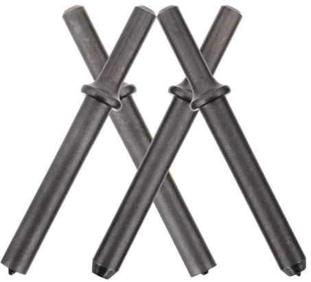 Healeved Set 4 Punte per Martello Pneumatico Scalpello, Kit Rivettatura Automobilistica, Punta Levigante per Riparazioni Precise, Strumento Pneumatico Compatto e Robusto