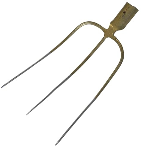 pokm toolsmarket - Mistgabel 3 Zinken ohne Stiel Ø 38 mm – Stabiler Gabelkopf aus Stahl, Forke geschweißt, lackiert, Dunggabel für Mist, Heu und Kompost
