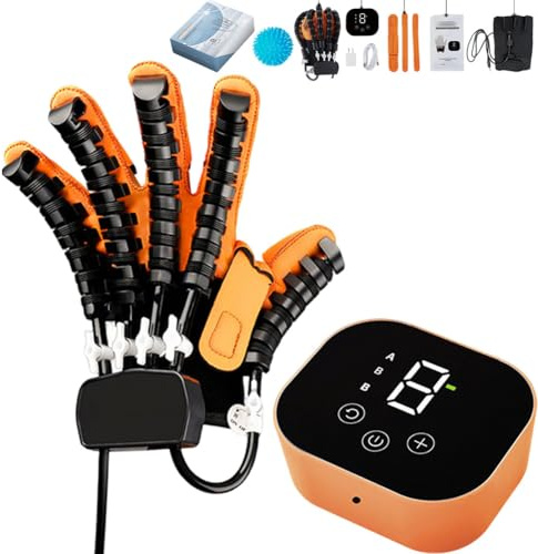 CBPTTM Guanto Robotico per Riabilitazione della Mano – Fisioterapia e Allenamento delle Dita per Ictus, Paralisi Cerebrale e Recupero Funzionale Left L