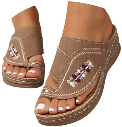 Ciabatte Donna Ortopediche Estive Comode Leggeri Ciabatte Con Zeppa Eleganti Sandali Per Alluce Valgo Antiscivolo Morbide Scarpe Aperte Anatomiche Pantofole Da Casa Piscina