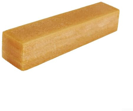 Borrador de lijado de goma natural de 20 cm, bloque de limpieza amarillo para correas y discos abrasivos para eliminar la pintura de suciedad y pegamento de goma de tono de superficies de arena en el