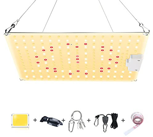 WEIATTLE 600W Luz de Crecimiento de plantas luces LED lampara Grow Light Lámpara de Plantas Espectro para Invernadero hidropónico plantas Cultivo interior(3000K 5000K 660nm 730nm)