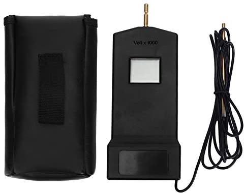Qcwwy Tester di Tensione per Recinti Elettrici, Alta Tensione 200-15000 V Localizzatore di Recinti Rilevatore di Guasti per Recinti di Animali con Schermo LCD per Fattorie Giardini (Nero)