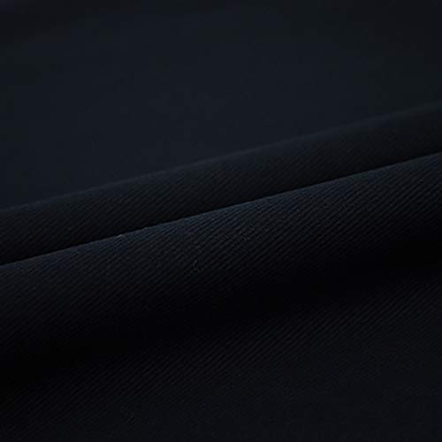 NIANTONG 150cm di Larghezza 100% Cotone Tessuto Denim Giacca di Jeans Leggera Resistente Gonna di Jeans Abbigliamento Casual Borsa Patchwork Cuscino in Tessuto Decorazione(Color:Nero)