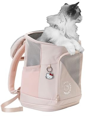 LucyBalu® HOP-ON Premium Katzenrucksack mit Fenster | Katzentransporttasche | Katzenbox | Katzen Transport Rucksack aus recycelten Materialien | Rucksack für Katzen zum Transport | Anthrazit