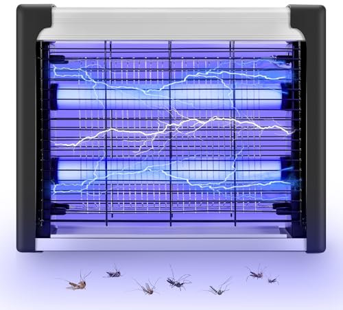 Insektenvernichter Elektrischer, Mückenfalle Elektrischer mit Uv-Licht, Moskito Killer 4W, Elektrische Fliegenvernichter Chemiefrei, bis 80m² Innen, LED Mückenlampe Ungiftig für Hause