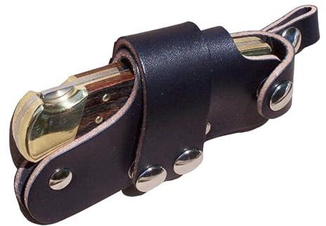 Quick Draw Leather Knife Sheath for Buck 110 Knives (Black)