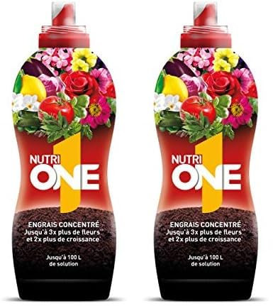 Abono líquido concentrado para todo tipo de Plantas y Flores. Fertilizante Premium con ingredientes naturales y resultados visibles en 7 días. (Paquete de 2)