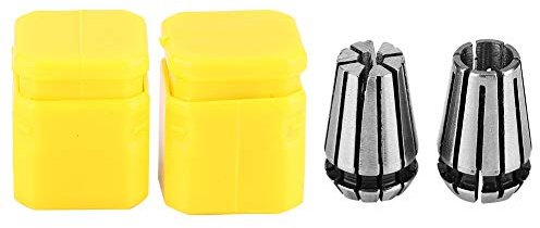 5 * 3 * 2 2 Pcs High Accuracy SP Steel CNC Clamping Sleeve Chuck Holder Accessories 1/4 Clamping Sleeve ER11 3mm Buckle