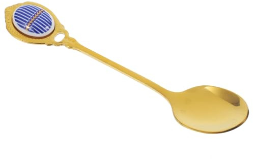 ULTECHNOVO Cuchara para Café Dorada Pequeña Inoxidable Cucharilla para Té y Postres con Mango para Bebidas como Café Té Helado y Yogur Diseño Elegante Europeo Uso Duradero y Seguro