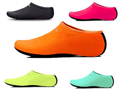 Uncle Paul Water Socks Orange Kids Indoor Barefoot Beach