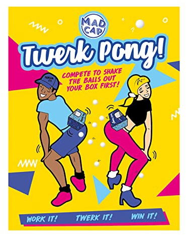 Fizz Creations Twerk Pong The Hilarious Party Game to Get Your Booty Shaking! Family Games. Compete With Friends. Funny Novelty Games. Great Hen Party. Team Building Group.