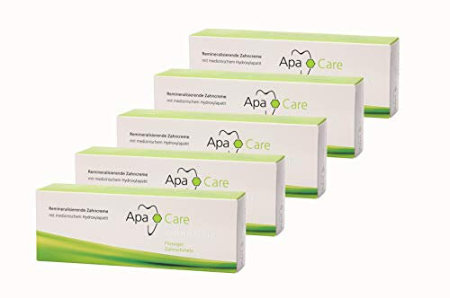 5x Apa Care remineralisierende Zahncreme 75 ml Flüssiger Zahnschmelz Zahnpasta