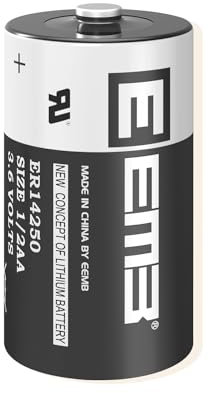 EEMB ER14250 1/2AA 3.6V Lithium Batterie Li-SOCL₂ Nicht wiederaufladbar Akkus XL-050F SB-AA02 LS14250 TL-5902 TL-2150 für Dogwatch Hundehalsband und einige Bewegungsmelder/Haussicherheitssystem