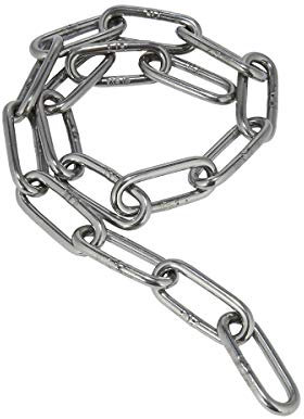 Edelstahl V4A Kette, 20,0 Meter, 2 mm Materialstärke, 31,25 kg Maximalbelastung, langgliedrig, rostfrei, poliert, ähnlich DIN763 - Tecklenborg Kegel GmbH