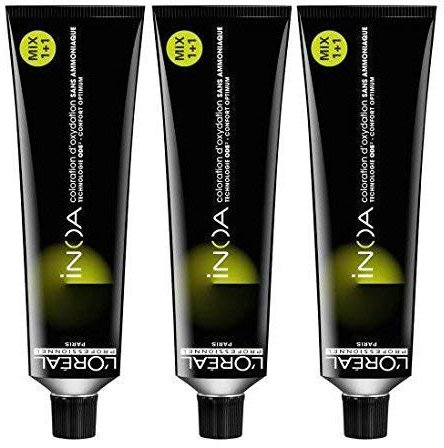 Loreal tinte Inoa 6,0 Rubio Oscuro 3 X 60 ml pelo Color Sin amoniaco LP coloration…