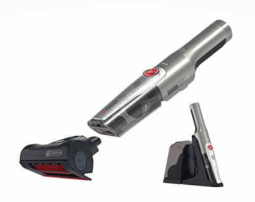 Hoover Handdammsugare med djurhårsmunstycke för bil, klädsel, bord – lätt och kraftfull handdammsugare med LED-ljus – bildammsugare med 3-i-1-fäste [HH710PPT]