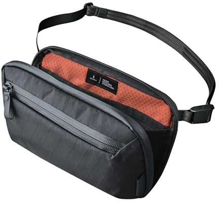 ALPAKA Elements Tech Case Mini, Sac Sling avec Sangle Réglable, EDC Petit Tech Pouch, Sac de Rangement pour Accessoires Électroniques, Tissu Résistante à l'eau, 2 Compartiment, X-Pac VX42