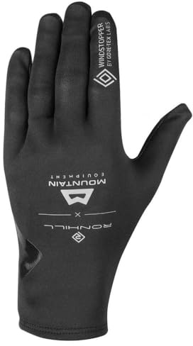 Ronhill Running Gore-Tex Windstopper Handschuh, All Black, Größe M