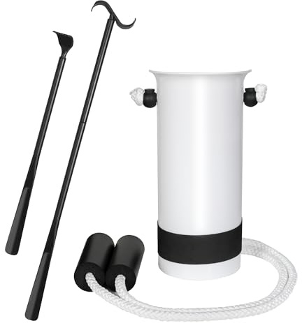Sock Aid Device for Seniors Kit (Sock Aide and Dressing Stick) - Sock Helpers to Put on Your Socks No Bending - 35 Adjustable Extended Shoe Horn & Sock Puller Aid Easy On and Off