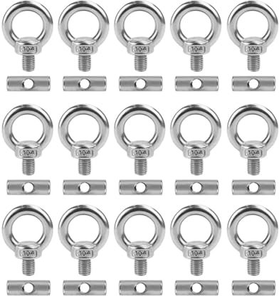 AstarFavor 15 Piezas Topes para riel Acero Inoxidable, Topes de riel para Toldo Gancho para Toldo Accesorios de riel para Camping Caravana Autocaravana