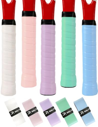 CENSIVI Tennis Griffband Anti-Rutsch - Selbsthaftendes Griffbänder für Tennisschläger, Overgrip Griffband Geeignet für Tennis, Padel, Badminton, Squashschläger, 5 Farben
