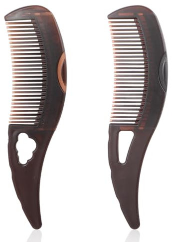 2 piezas peine caspa peine peine de nacimiento peine dientes huecos cepillo para el pelo refrescante caspa eliminación de suciedad peine de piojos cabeza dientes dientes energía masaje peine para el