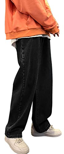 Pantalon Homme Jeans - Pantalon Cargo Pour Homme - Ample À Jambe - Jean Regular - Style Hip Hop - Pantalon De Travail Homme Stretch - Coupe Droite - Bas De Survêtement Hommes Tactique Denim Joggers