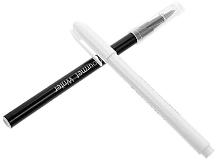 Alipis 2pcs Baking Pens Food-safe Edible Markers Cake Decorating Mark Pens for Cookies and Desserts, Single Tip White and Black Colors, Food-grade Pigment, Suitable for Professional and Home Use