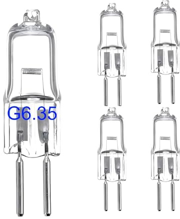 eufeifeiegds 5-delad 220V G6.35 35W 50W Dimbar GY6. Glödlampa Q50/CL/GY6/12V/T3/T4 JC Typ .35/G6. Bi-pin Sockel(12V 20W)