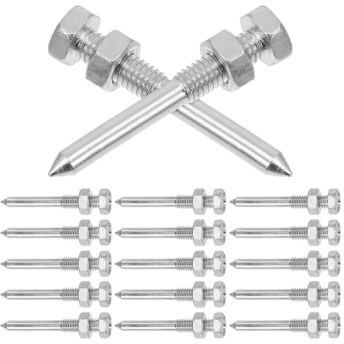 GALPADA 20 Piezas Clavos Metálicos para Zapatos Aireador Césped Picos Duraderos para Suelos Compactos Accesorios Reemplazables para Jardinería y Césped Saludable
